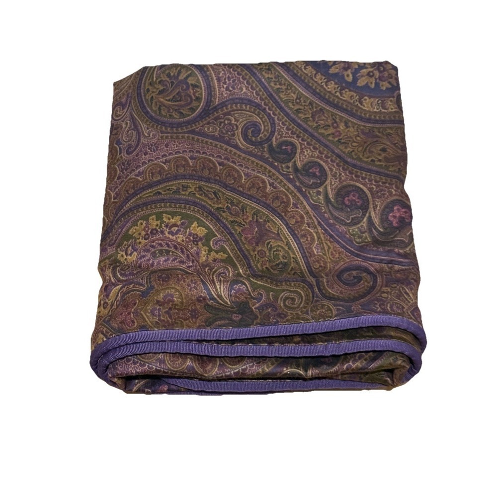 CHAPS Ralph Lauren Cotton Sateen PRESTON PAISLEY PURPLE (1) KING Sham